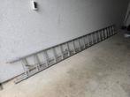 Professionele schuifladder.  2x 18 sports., Ladder, Gebruikt, Opvouwbaar of Inschuifbaar, 4 meter of meer