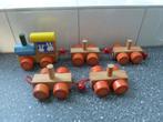 Houten Nijntje Trein met 4 wagonnetjes, Ophalen of Verzenden, Gebruikt, Duw- of Trekspeelgoed