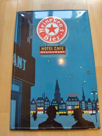 Vintage Heineken Reclamebord blik beschikbaar voor biedingen