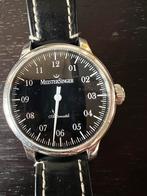 Meistersinger Pangaea 52 mm, Sieraden, Tassen en Uiterlijk, Horloges | Heren, Leer, Staal, Polshorloge, Zo goed als nieuw