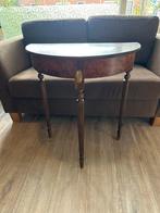 Antieke Half Ronde Tafel, Ophalen, Gebruikt, 50 tot 100 cm, Minder dan 25 cm