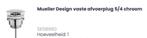 Mueller Design vaste afvoerplug 5/4 CHROOM, Doe-het-zelf en Verbouw, Ophalen of Verzenden, Nieuw, Chroom, Wastafel