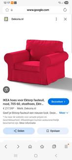 Gevraagd IKEA Ektorp Fauteuil Hoes - Rood, Huis en Inrichting, Ophalen of Verzenden, 75 tot 100 cm, 50 tot 75 cm