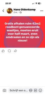 Roodbont genuanceerde waaltjes - 42m2, Ophalen, Klinkers, Zo goed als nieuw, 10 m² of meer