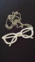 Byoux Lange Halsketting met Vlinder BRIL from the 60's, Overige materialen, Nieuw, Ophalen of Verzenden, Zilver