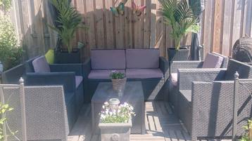 Wicker tuinset  beschikbaar voor biedingen