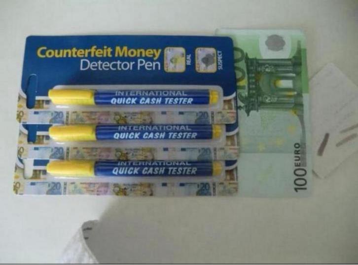 Vals geld pen euro dollar gratis verzenden goud tester 14 k, Postzegels en Munten, Munten en Bankbiljetten | Toebehoren, Valsgelddetector