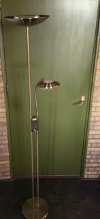 Staande lamp met leeslamp. In goede staat, Huis en Inrichting, Lampen | Vloerlampen, Ophalen, Gebruikt, Metaal, 150 tot 200 cm