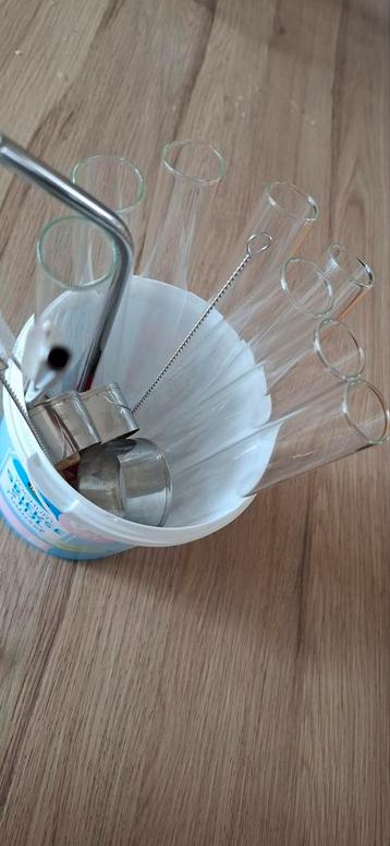 Glazen buisjes voor soep/cocktail presentatie beschikbaar voor biedingen