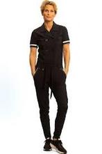 Zip73 Zip 73 jumpsuit zwart korte mouwen travelstof mt XL, Ophalen of Verzenden, Zo goed als nieuw, Maat 46/48 (XL) of groter