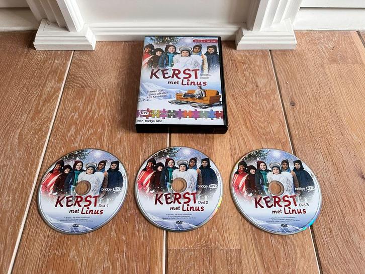 Kerst met Linus KRO kindertijd 3dvd’s 10 uur kijkplezier., Cd's en Dvd's, Dvd's | Tv en Series, Zo goed als nieuw, Alle leeftijden