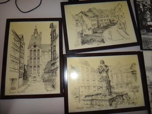 T.K. diverse schilderijen, boek, glazen van Maastricht, Huis en Inrichting, Woonaccessoires | Schilderijen, Tekeningen en Foto's