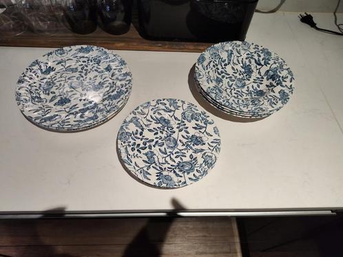 churchill  staffordshire servies engels delfts blauw antiek, Antiek en Kunst, Antiek | Servies compleet, Ophalen