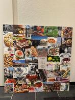 Fotocollage Italiaanse Keuken - 90x90 cm, Huis en Inrichting, Woonaccessoires | Lijsten, Ophalen, Metaal of Aluminium, Nieuw, 75 tot 100 cm