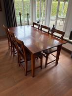 Eettafel met 6 stoelen, Huis en Inrichting, Complete eetkamers, Ophalen of Verzenden, Zo goed als nieuw, 4 tot 6 stoelen