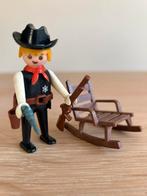 Vintage playmobil 1975 nr. 3341 Sheriff met schommelstoel, Ophalen of Verzenden, Gebruikt, Complete set
