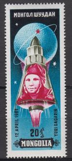 Mongolië portret Youri Gagarin in capsule, Postzegels en Munten, Overige thema's, Verzenden, Postfris