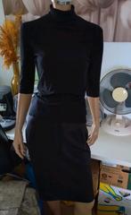 Mooie zwarte rok van Dolce Vita maat 36 38 en top met kol S, Kleding | Dames, Rokken, Zwart, Ophalen of Verzenden, Knielengte