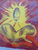 Zeefdruk/litho Ria Valk.DALEN,DRENTHE, Antiek en Kunst, Ophalen of Verzenden