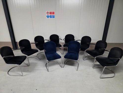 Gispen 413R stoelen (10 stuks!) - Vintage design klassiekers, Huis en Inrichting, Fauteuils, Gebruikt, Stof, Ophalen
