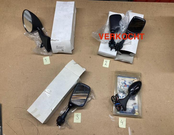 Nieuw (NOS) diversen spiegels SUZUKI GSX (R) 600 en 750 (L), Motoren, Accessoires | Overige, Nieuw, Ophalen of Verzenden
