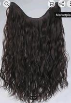 Nieuw donkerbruine hairextenties met clips., Ophalen of Verzenden, Nieuw, Pruik of Haarverlenging