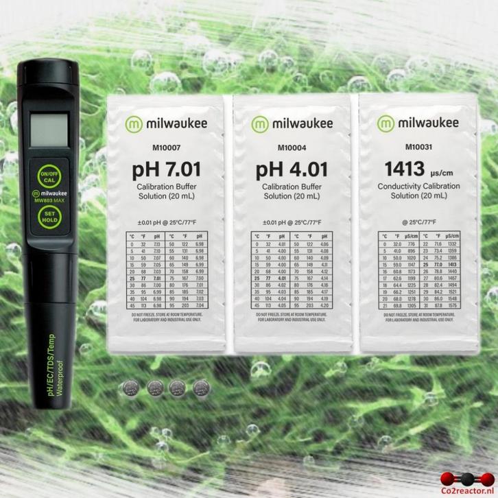 Milwaukee MW803 MAX 4-in-1 pH/EC/TDS/Temp Test aquarium, Dieren en Toebehoren, Vissen | Aquaria en Toebehoren, Nieuw, Filter of Co2