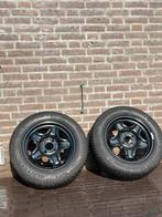 2x nette Ford stalen velgen met Continental 195/60R15 banden, Auto-onderdelen, Banden en Velgen, Ophalen, Gebruikt, 15 inch, Velg(en)