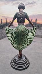 Bronzen Danseres Beeld - Koud Geschilderd, Antiek en Kunst, Antiek | Koper en Brons, Ophalen of Verzenden