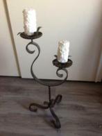 Te koop handgemaakte smeedijzeren kandelaar, Ophalen, Minder dan 25 cm