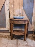 Stoere sidetable wandtafel bijzettafeltje tafeltje met lade, Huis en Inrichting, Tafels | Sidetables, Ophalen, Gebruikt, 25 tot 50 cm