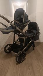 Duo kinderwagen Deryan Evy navy blue, Verstelbare duwstang, Ophalen of Verzenden, Zo goed als nieuw, Kinderwagen
