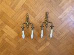 Antieke messing wandlampen – set van 2 – klassiek, Ophalen, Zo goed als nieuw, Metaal, Louis XV / Rococo Revival (ca. 1900-1930)