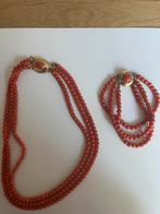 Bloedkoralen ketting en armband, Ophalen of Verzenden, Overige materialen, Armband