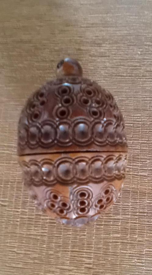 Rozenkrans houder coquilla noot, martelaren van Gorcum, Verzamelen, Religie, Zo goed als nieuw, Ophalen of Verzenden