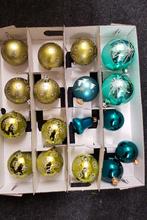 21st Kerstballen, groen., Diversen, Kerst, Ophalen of Verzenden, Zo goed als nieuw