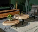-30% presale Suar boomstamtafels 180–500 cm | 8-10cm dik, 100 tot 150 cm, Nieuw, Ophalen of Verzenden, Vijf personen of meer