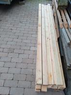 28 rechte balken, Doe-het-zelf en Verbouw, Hout en Planken, 25 tot 50 mm, Ophalen of Verzenden, Zo goed als nieuw, 200 tot 250 cm
