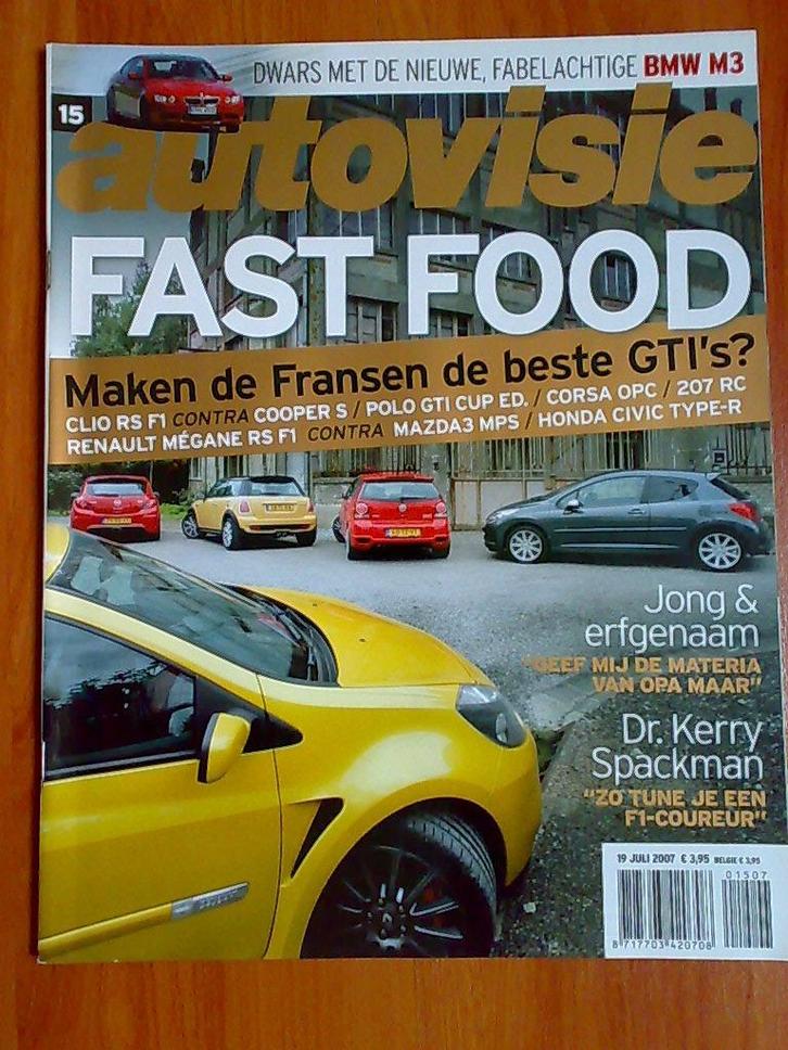 AutoVisie: Mini Cooper S, Renault Clio RS F1, Peugeot 207 SW, Boeken, Auto's | Folders en Tijdschriften, Zo goed als nieuw, Algemeen