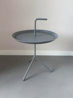 Hay DLM bijzettafel grijs, Huis en Inrichting, Minder dan 55 cm, Gebruikt, Metaal of Aluminium, Rond