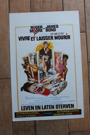 filmaffiche James Bond Live And Let Die 1973 filmposter beschikbaar voor biedingen