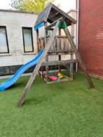 Jungle Gym huisje met glijbaan en schommel, Kinderen en Baby's, Speelgoed | Buiten | Speeltoestellen, Ophalen, Gebruikt, Glijbaan