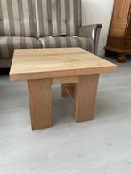 Eikenhouten salontafel bijzettafel, Ophalen, 50 tot 100 cm, Eikenhout, 50 tot 100 cm
