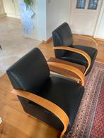 Stoelen, Minder dan 75 cm, Leer, Ophalen of Verzenden, Zo goed als nieuw