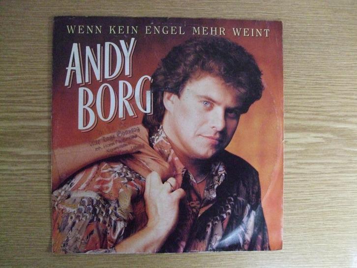 ANDY BORG   WENN KEIN ENGEL MEHR WEINT / LIEBE AUF DEM ERSTE, Cd's en Dvd's, Vinyl Singles, Zo goed als nieuw, Single, Pop, 7 inch