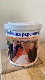 Wilhelmina pepermunt blik 2003 Prinses Amalia geboorteblik, Verzamelen, Koninklijk Huis en Royalty, Gebruikt, Ophalen of Verzenden