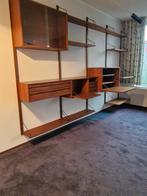 Vintage wandsysteem Poul Cadovius Royal System 60s, Huis en Inrichting, Kasten | Wandmeubels, Ophalen, Gebruikt, ., Minder dan 150 cm
