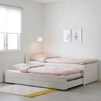Ikea bed met 2 matrassen, Huis en Inrichting, Slaapkamer | Bedden, Gebruikt, Hout, Ophalen, Tweepersoons