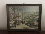 Lijst prent Jagers in de sneeuw Pieter Bruegel de oude, Antiek en Kunst, Ophalen of Verzenden