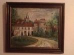Schilderij Kasteel Elsloo, Antiek en Kunst, Kunst | Schilderijen | Klassiek, Ophalen of Verzenden